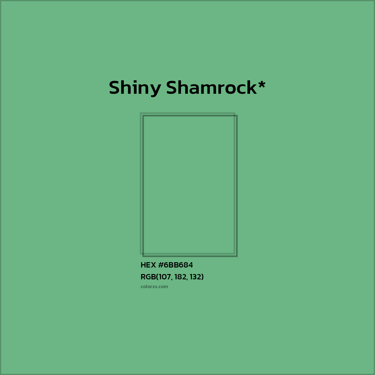 HEX #6BB684 Color Name, Color Code, Palettes, Similar Paints, Images