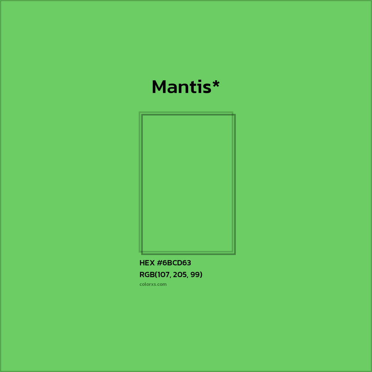 HEX #6BCD63 Color Name, Color Code, Palettes, Similar Paints, Images