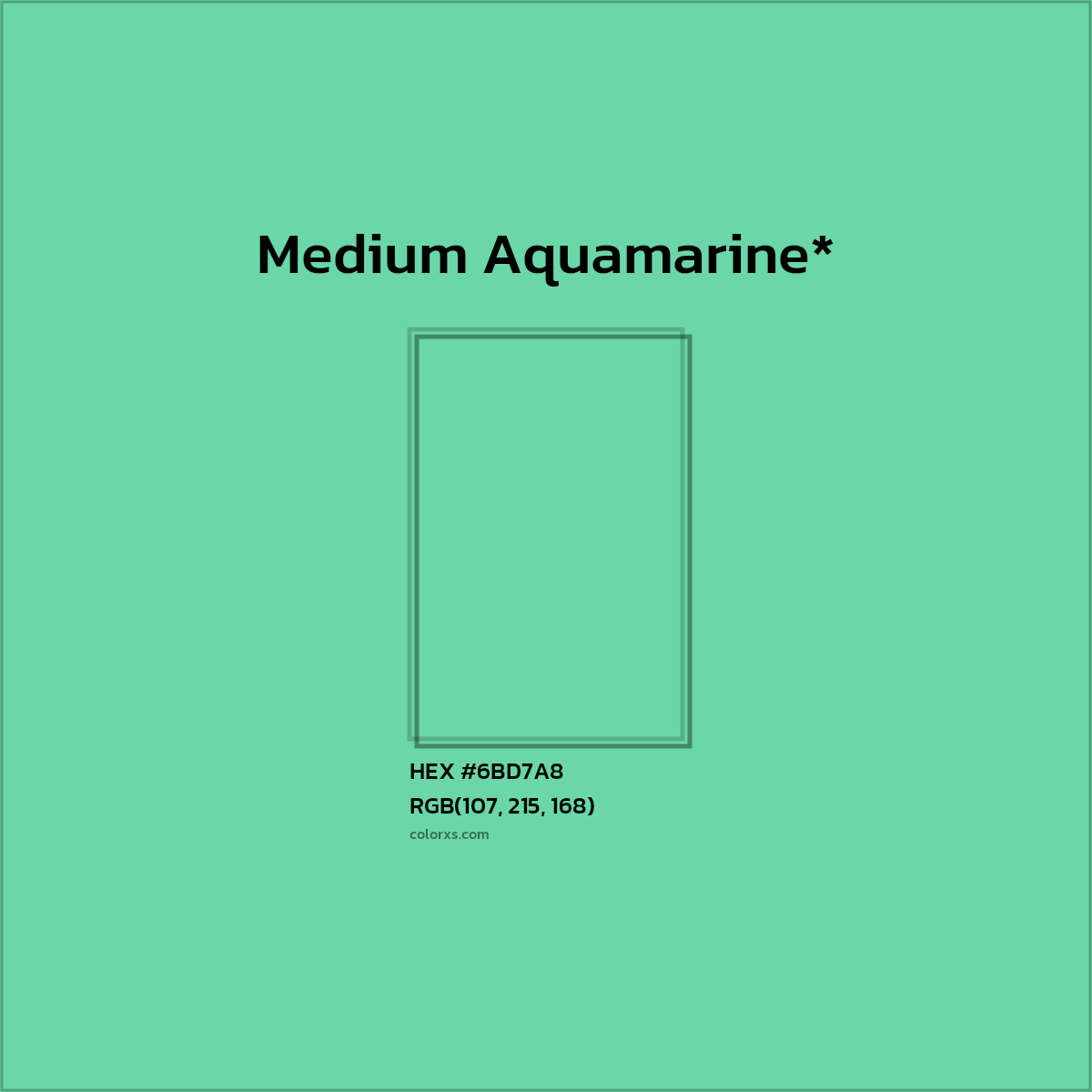 HEX #6BD7A8 Color Name, Color Code, Palettes, Similar Paints, Images