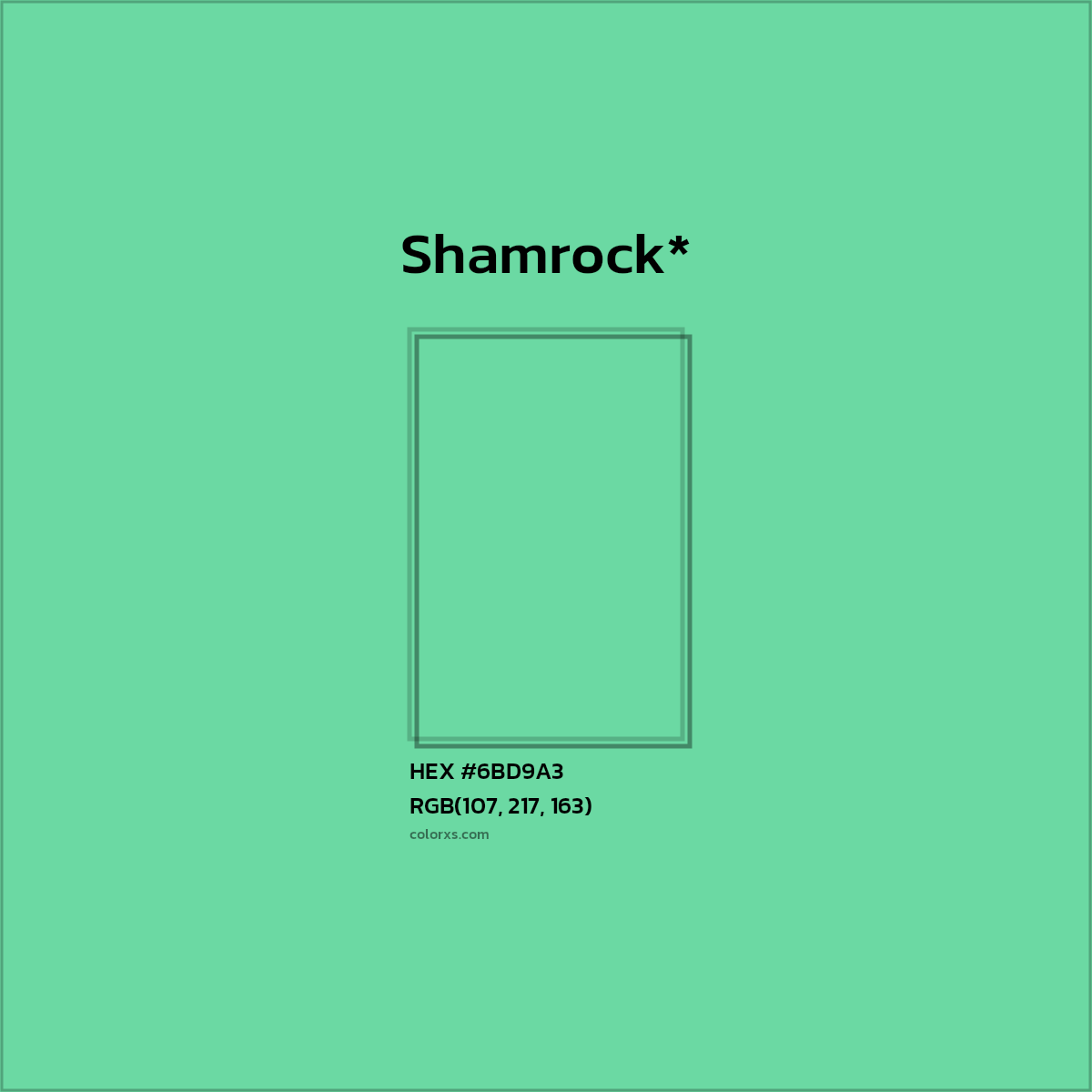HEX #6BD9A3 Color Name, Color Code, Palettes, Similar Paints, Images