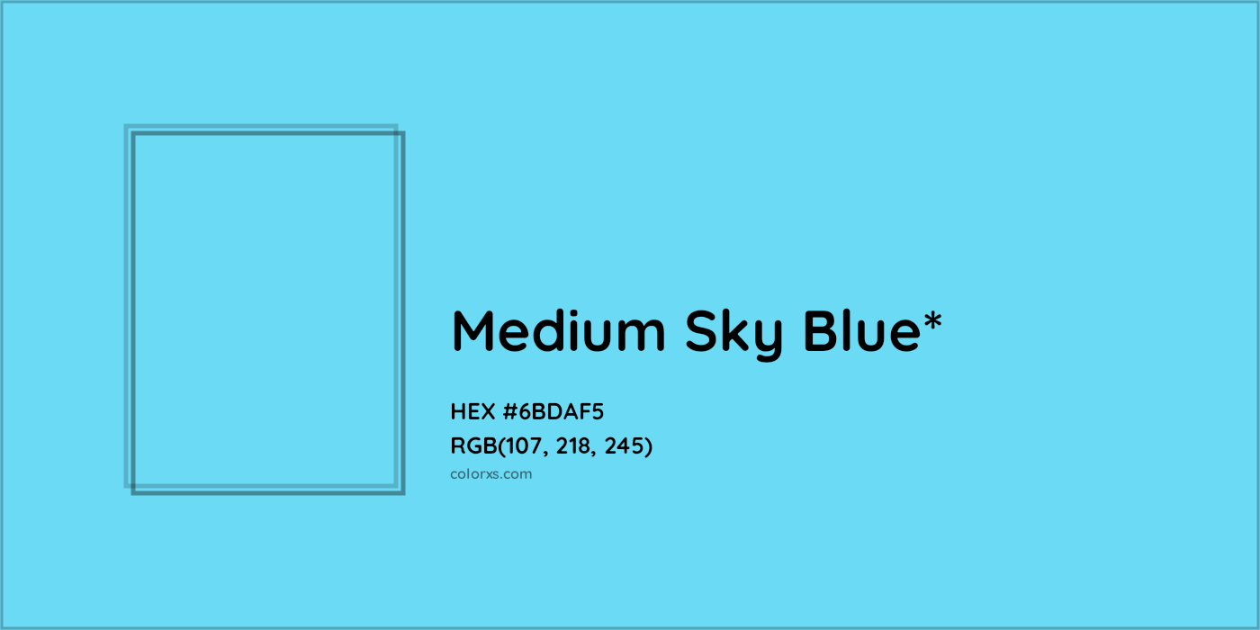 HEX #6BDAF5 Color Name, Color Code, Palettes, Similar Paints, Images