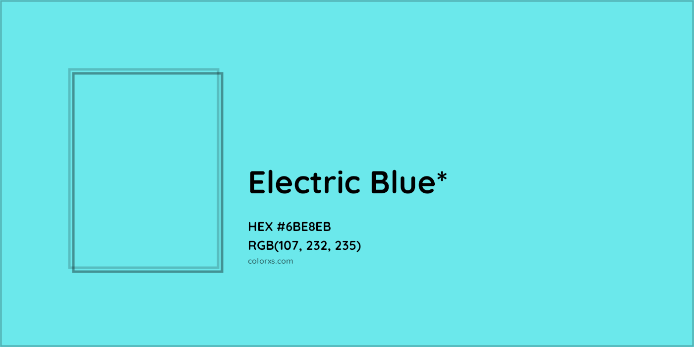 HEX #6BE8EB Color Name, Color Code, Palettes, Similar Paints, Images