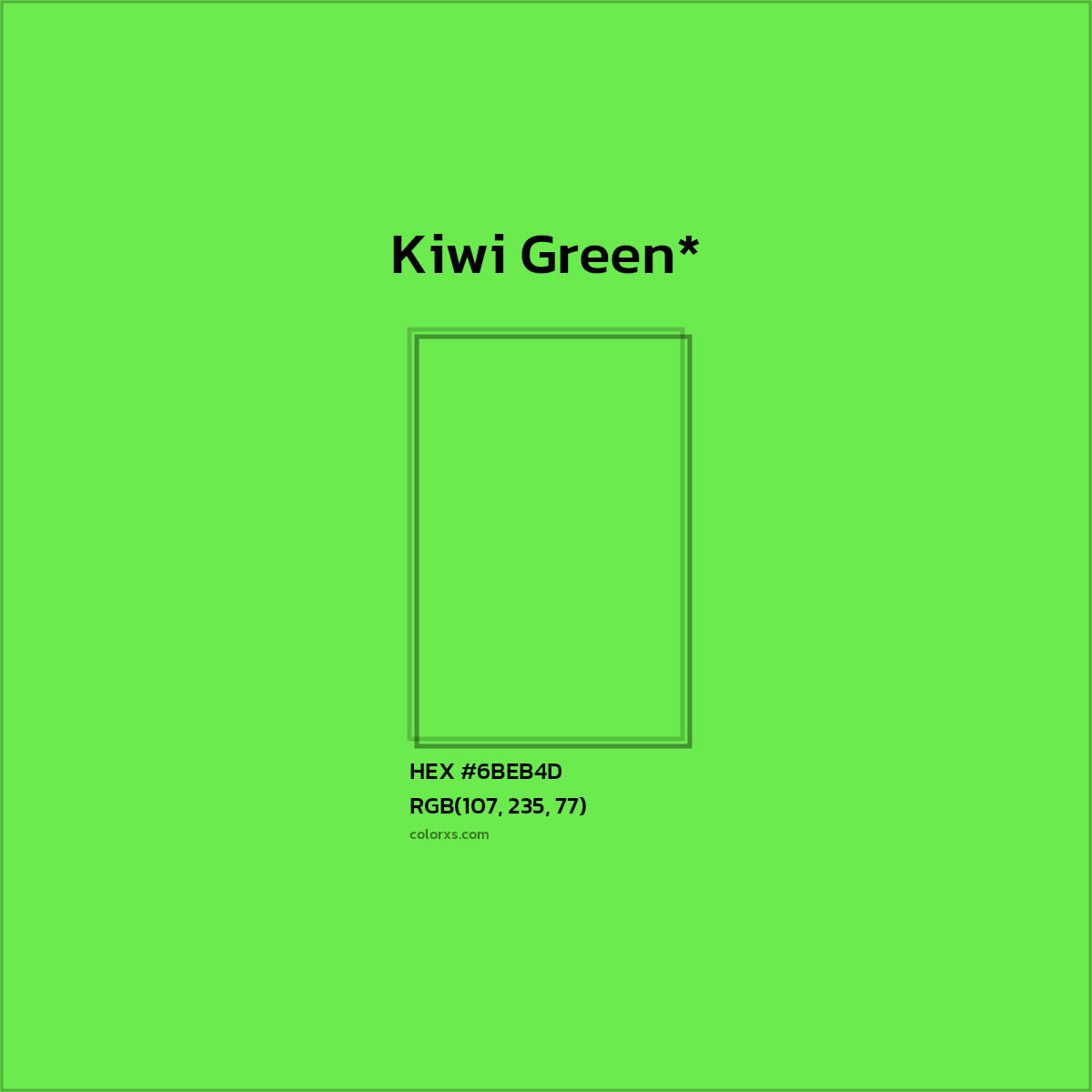 HEX #6BEB4D Color Name, Color Code, Palettes, Similar Paints, Images