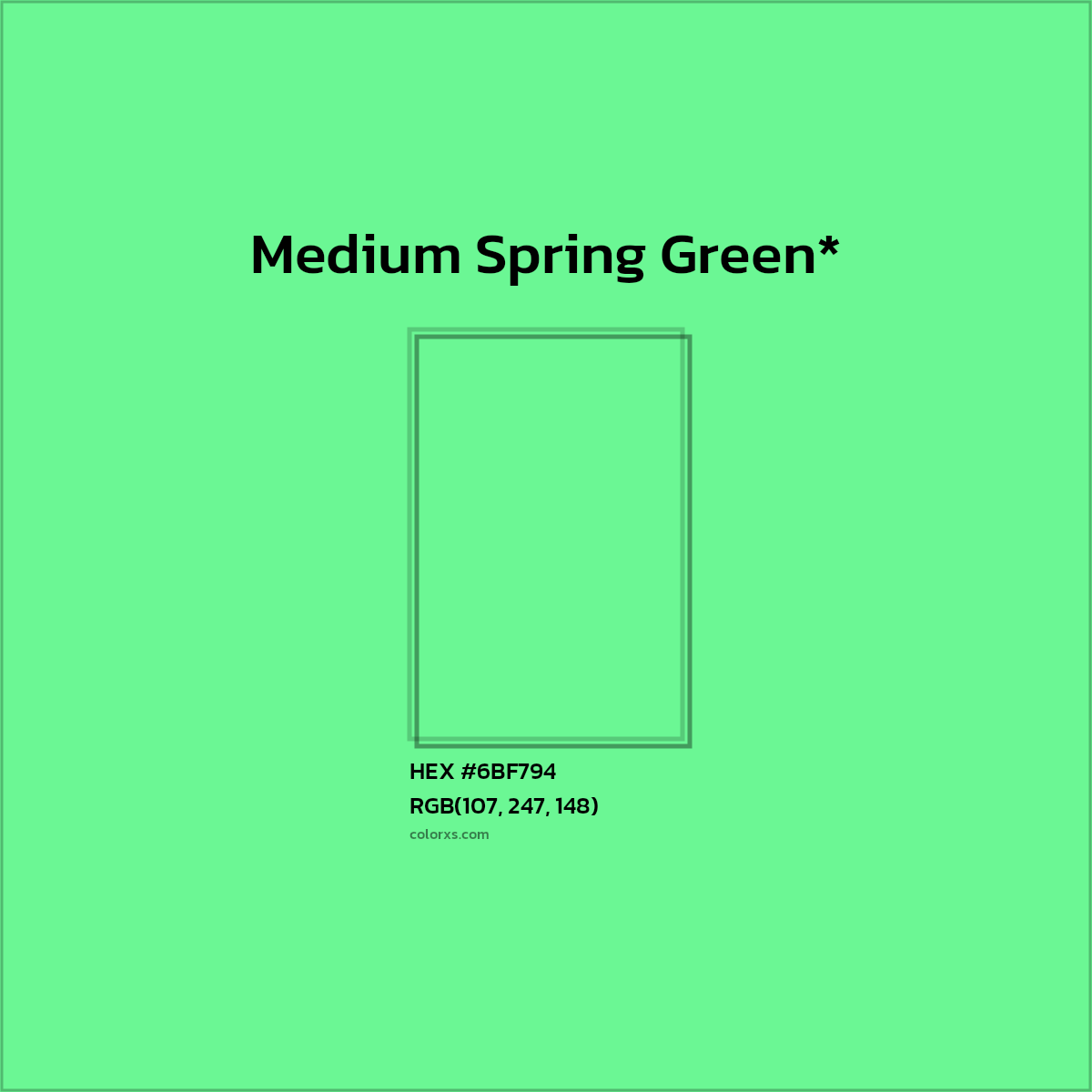 HEX #6BF794 Color Name, Color Code, Palettes, Similar Paints, Images