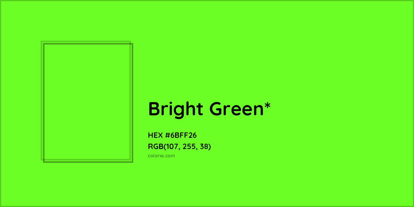HEX #6BFF26 Color Name, Color Code, Palettes, Similar Paints, Images