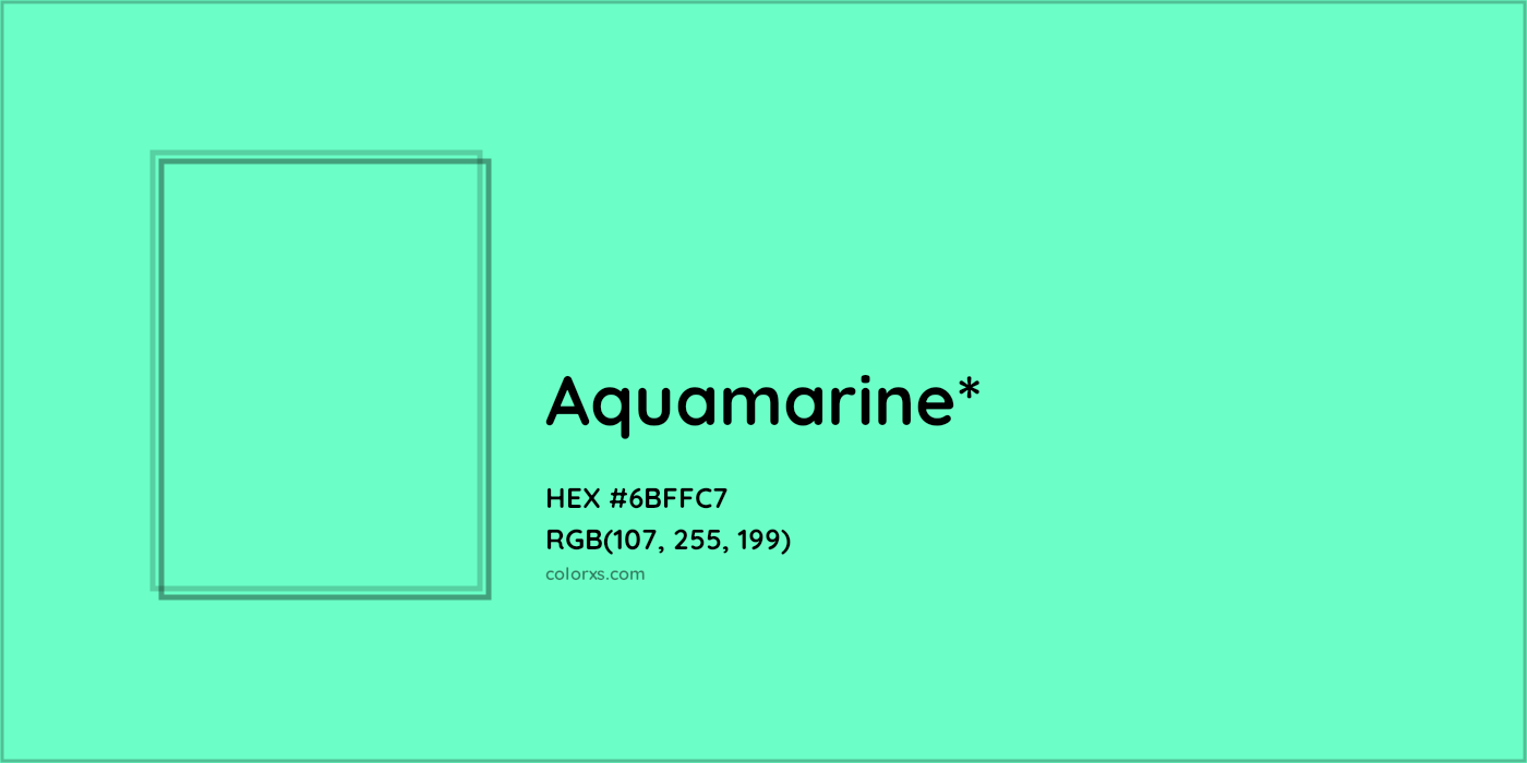 HEX #6BFFC7 Color Name, Color Code, Palettes, Similar Paints, Images