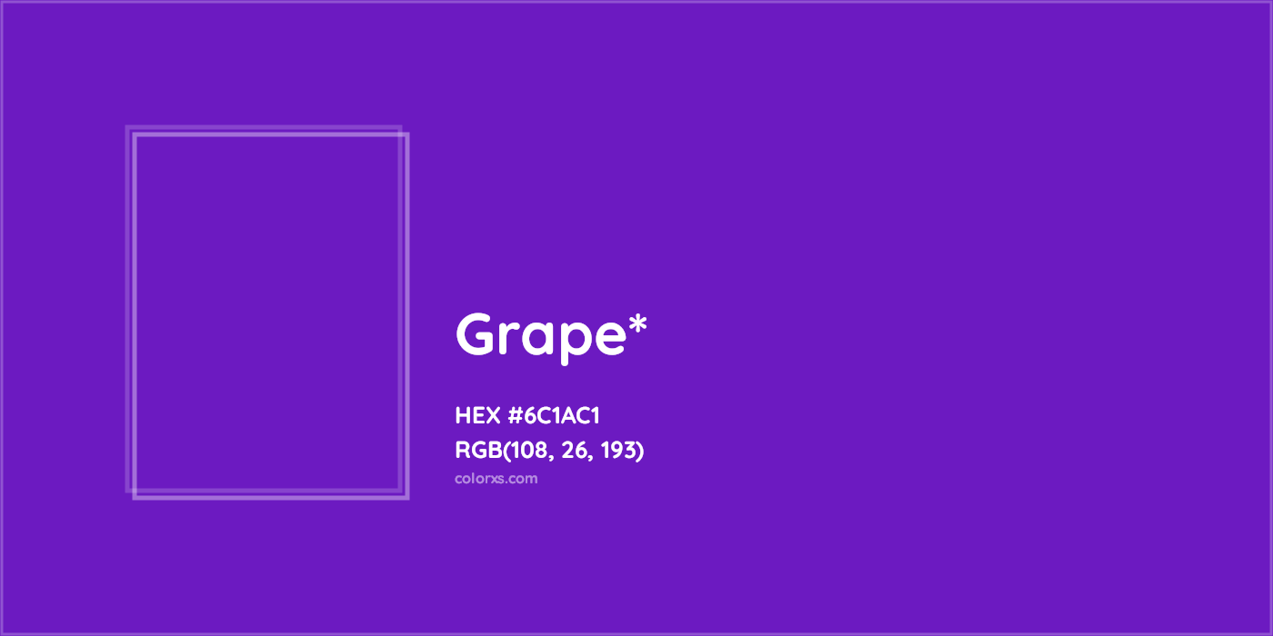 HEX #6C1AC1 Color Name, Color Code, Palettes, Similar Paints, Images