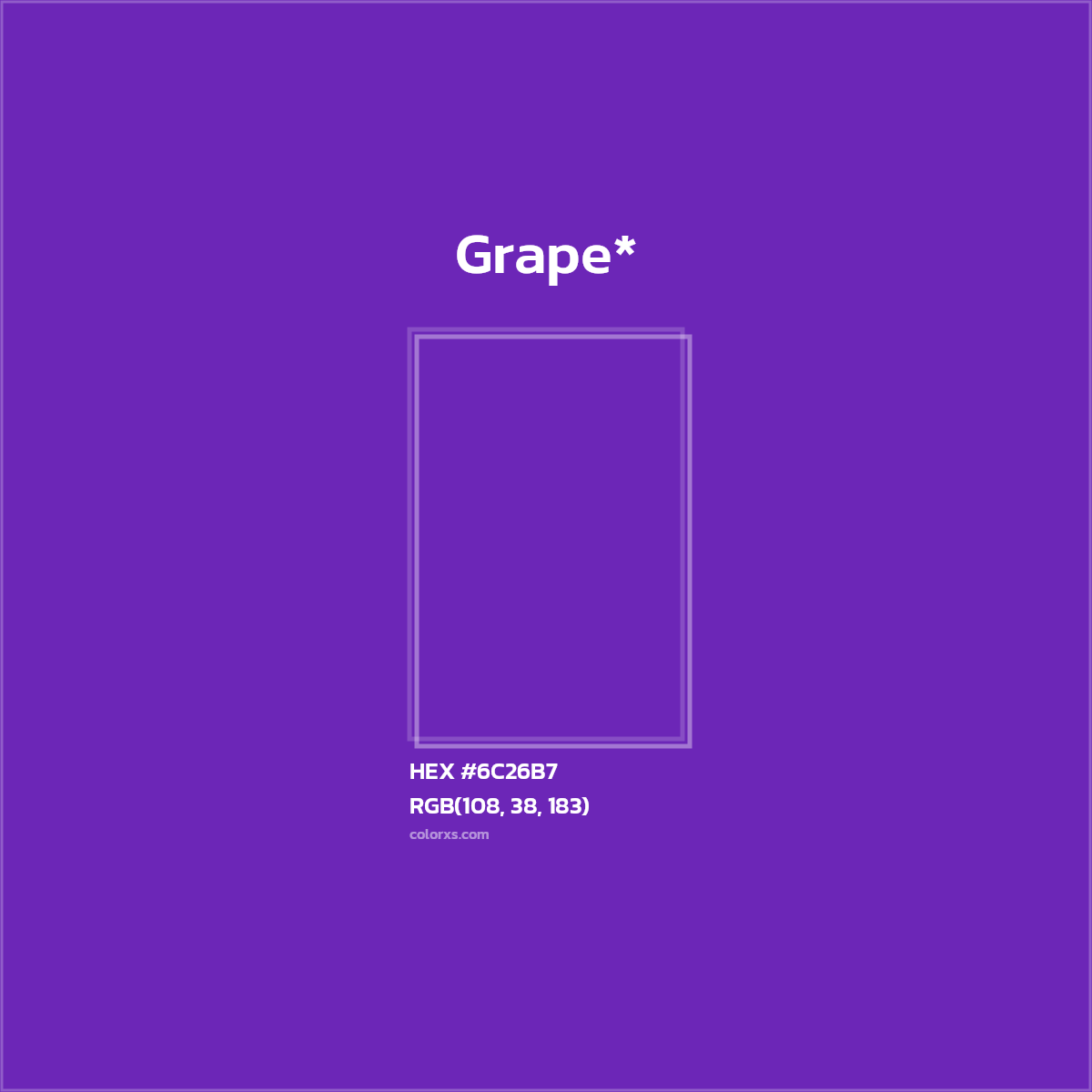 HEX #6C26B7 Color Name, Color Code, Palettes, Similar Paints, Images