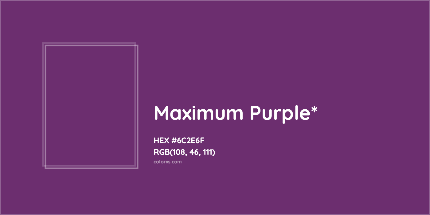 HEX #6C2E6F Color Name, Color Code, Palettes, Similar Paints, Images