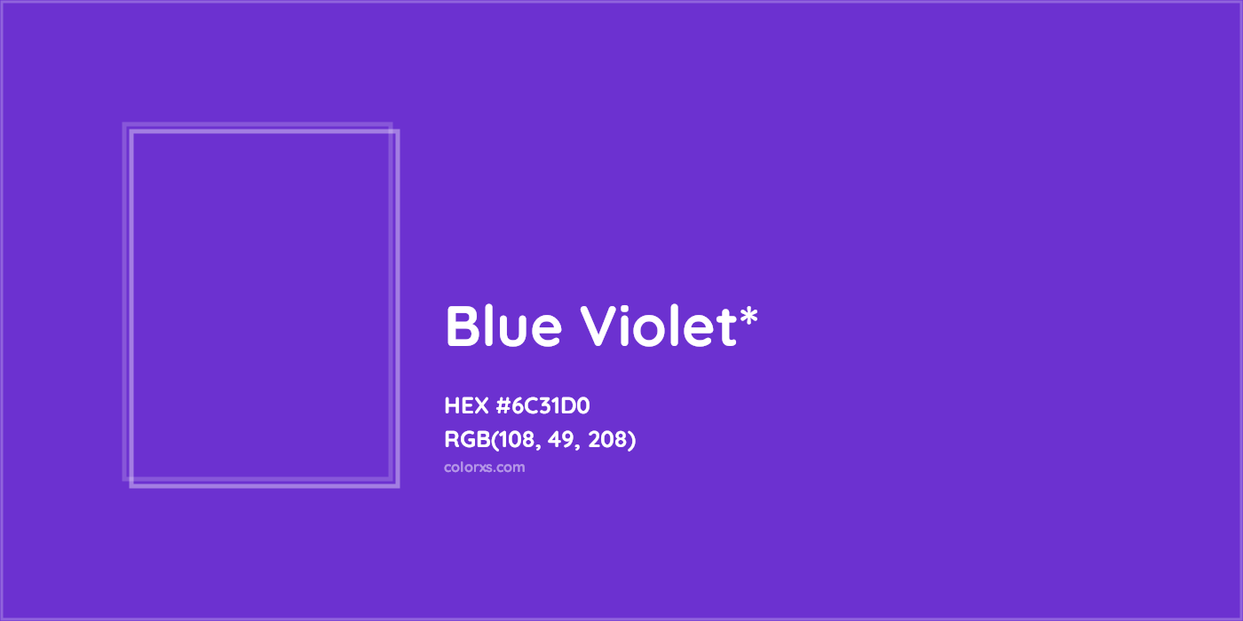 HEX #6C31D0 Color Name, Color Code, Palettes, Similar Paints, Images