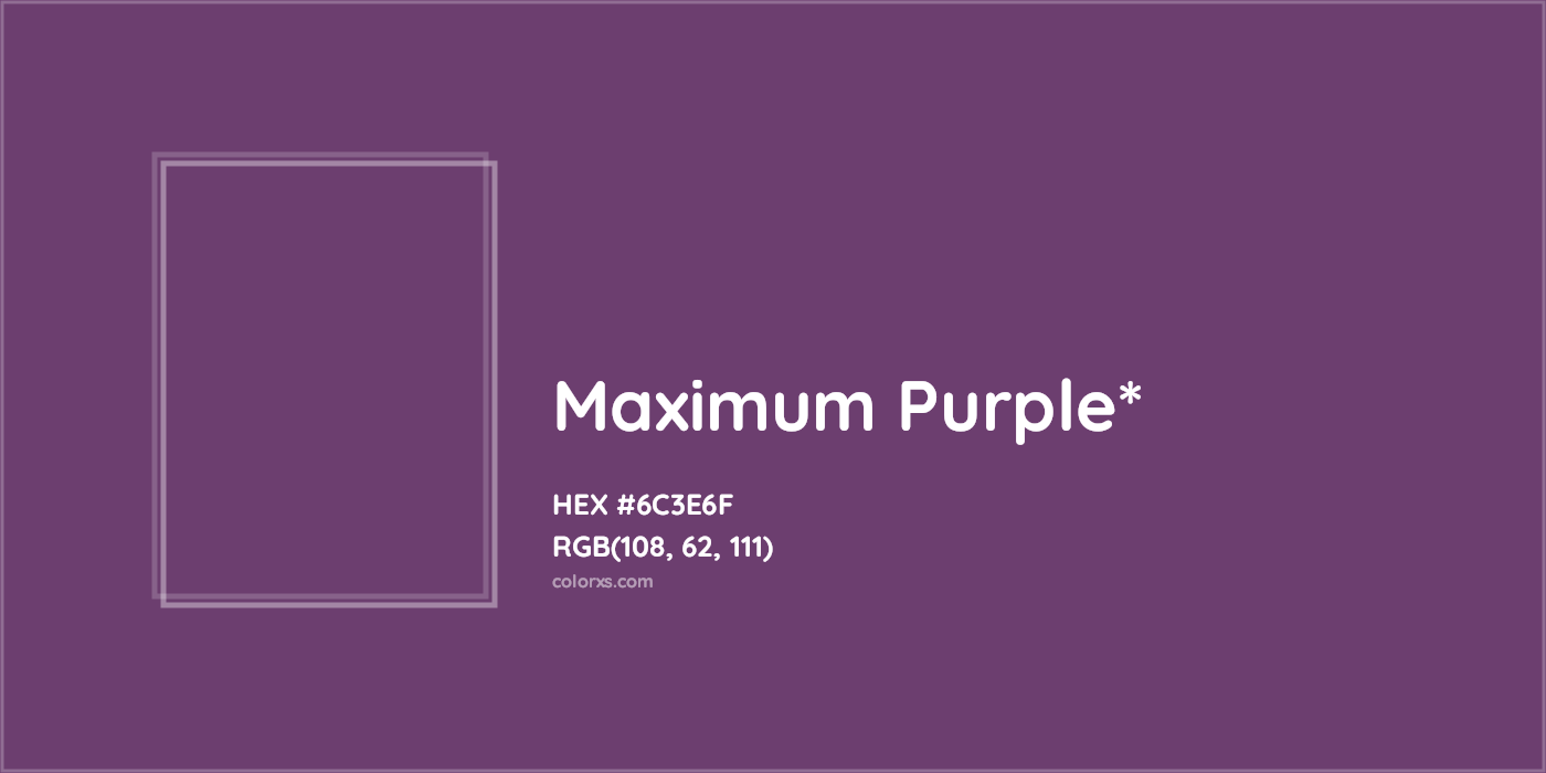 HEX #6C3E6F Color Name, Color Code, Palettes, Similar Paints, Images