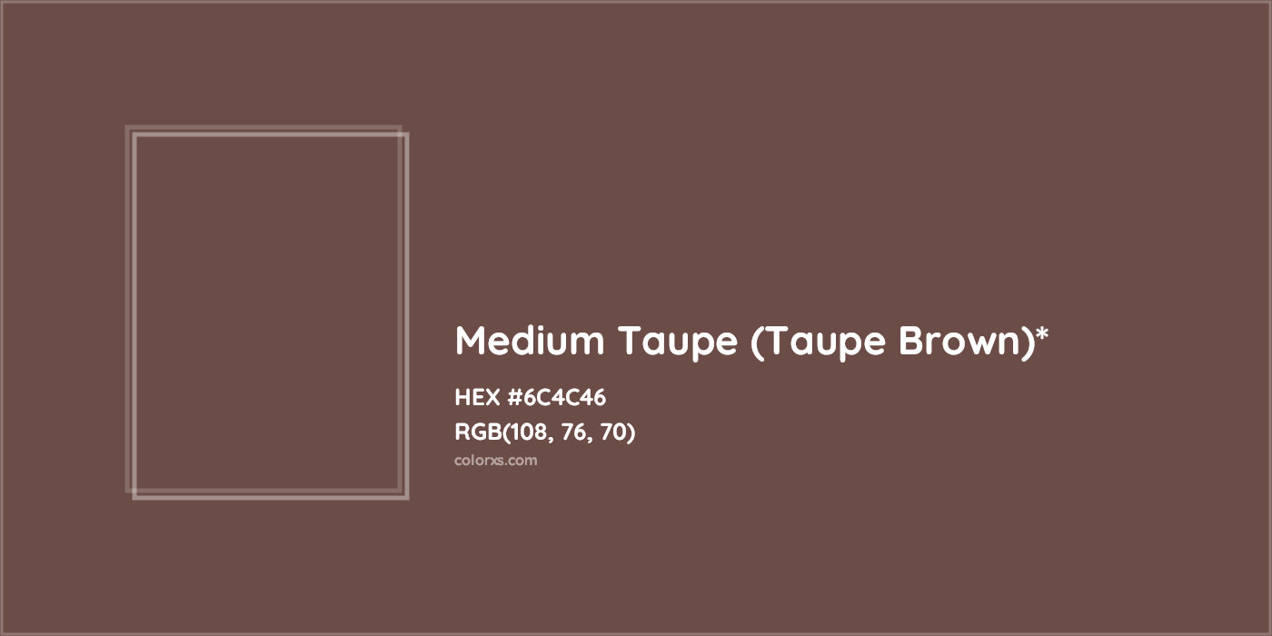 HEX #6C4C46 Color Name, Color Code, Palettes, Similar Paints, Images