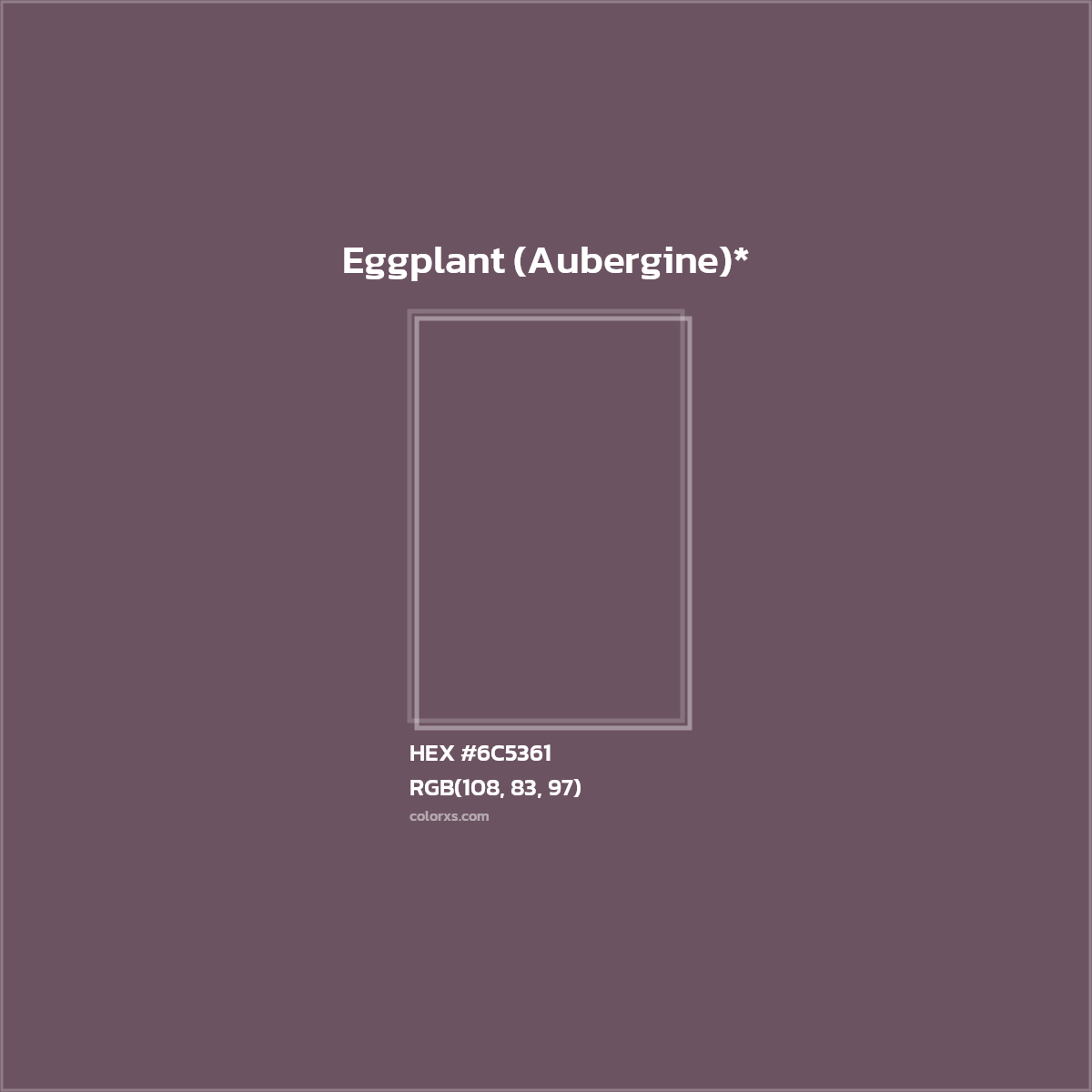 HEX #6C5361 Color Name, Color Code, Palettes, Similar Paints, Images