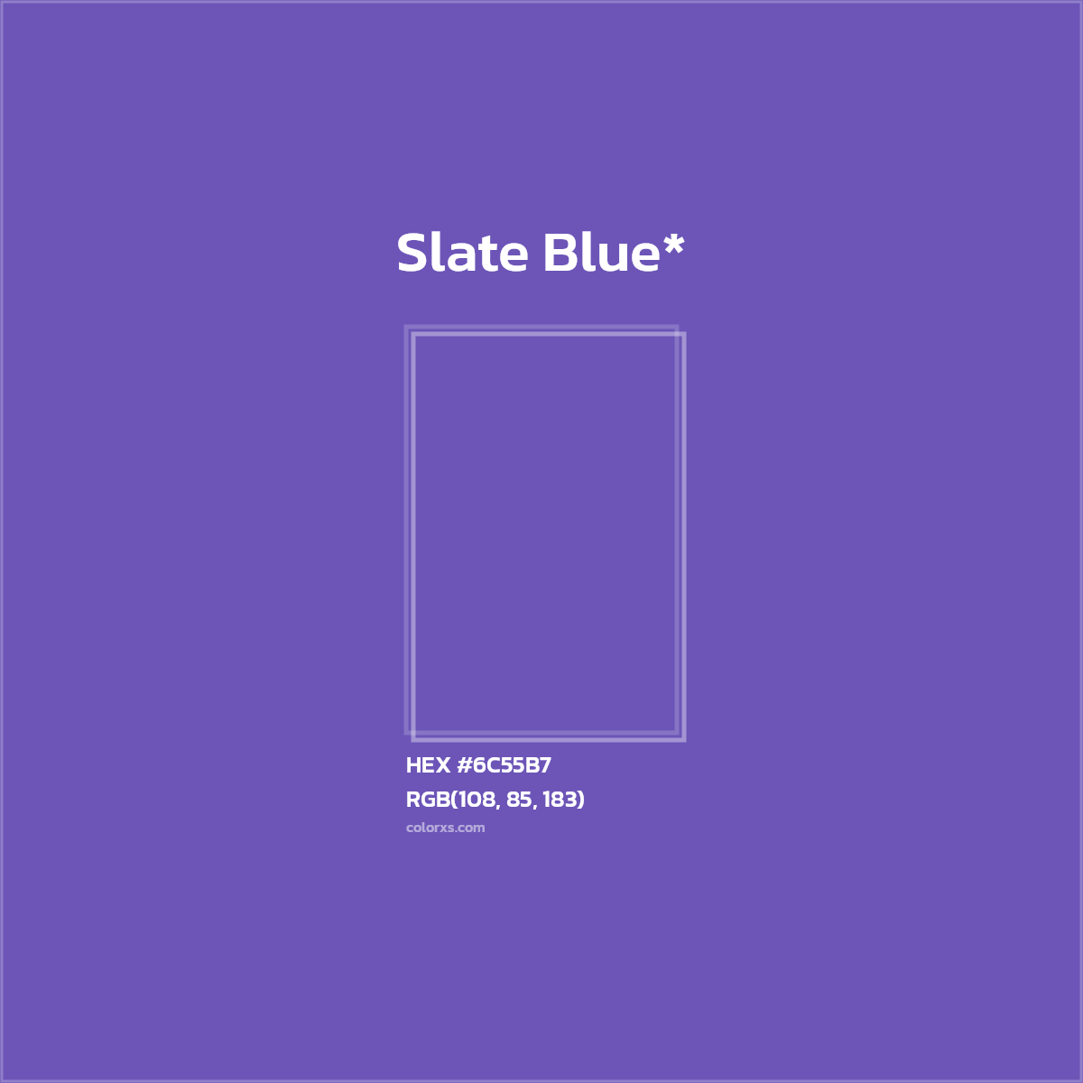 HEX #6C55B7 Color Name, Color Code, Palettes, Similar Paints, Images