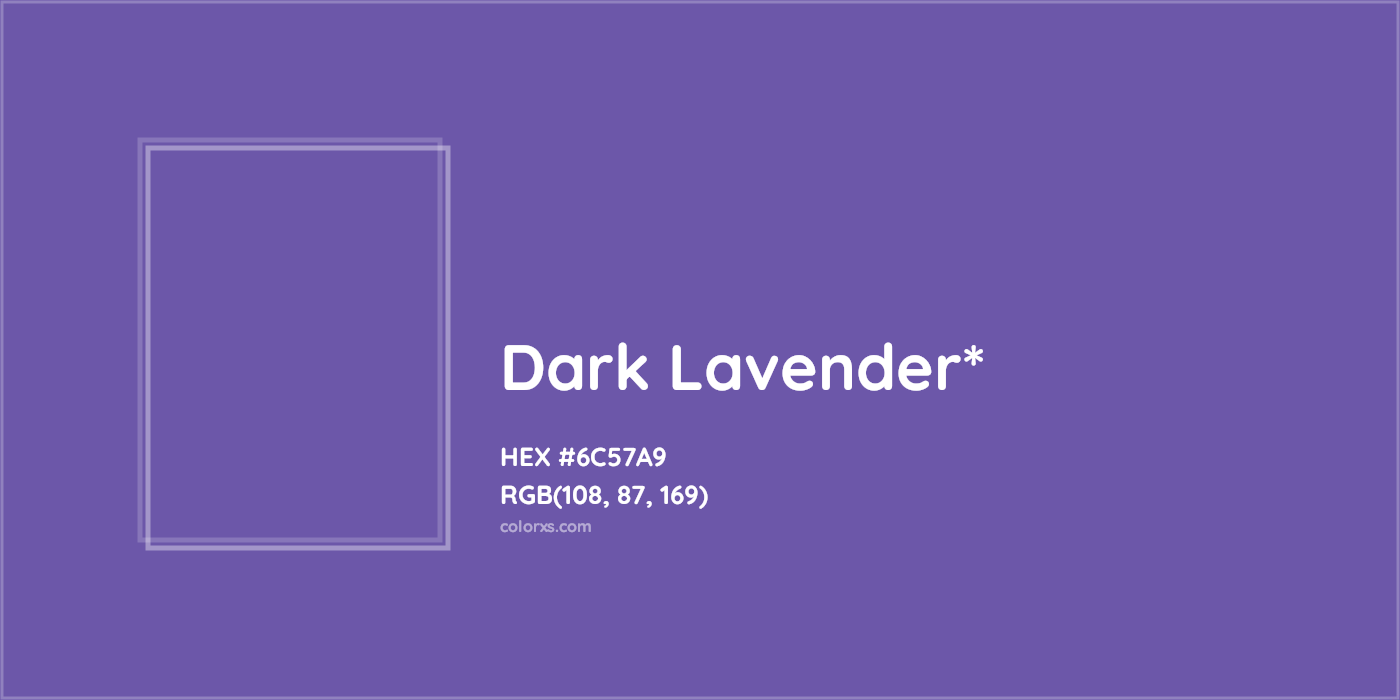 HEX #6C57A9 Color Name, Color Code, Palettes, Similar Paints, Images