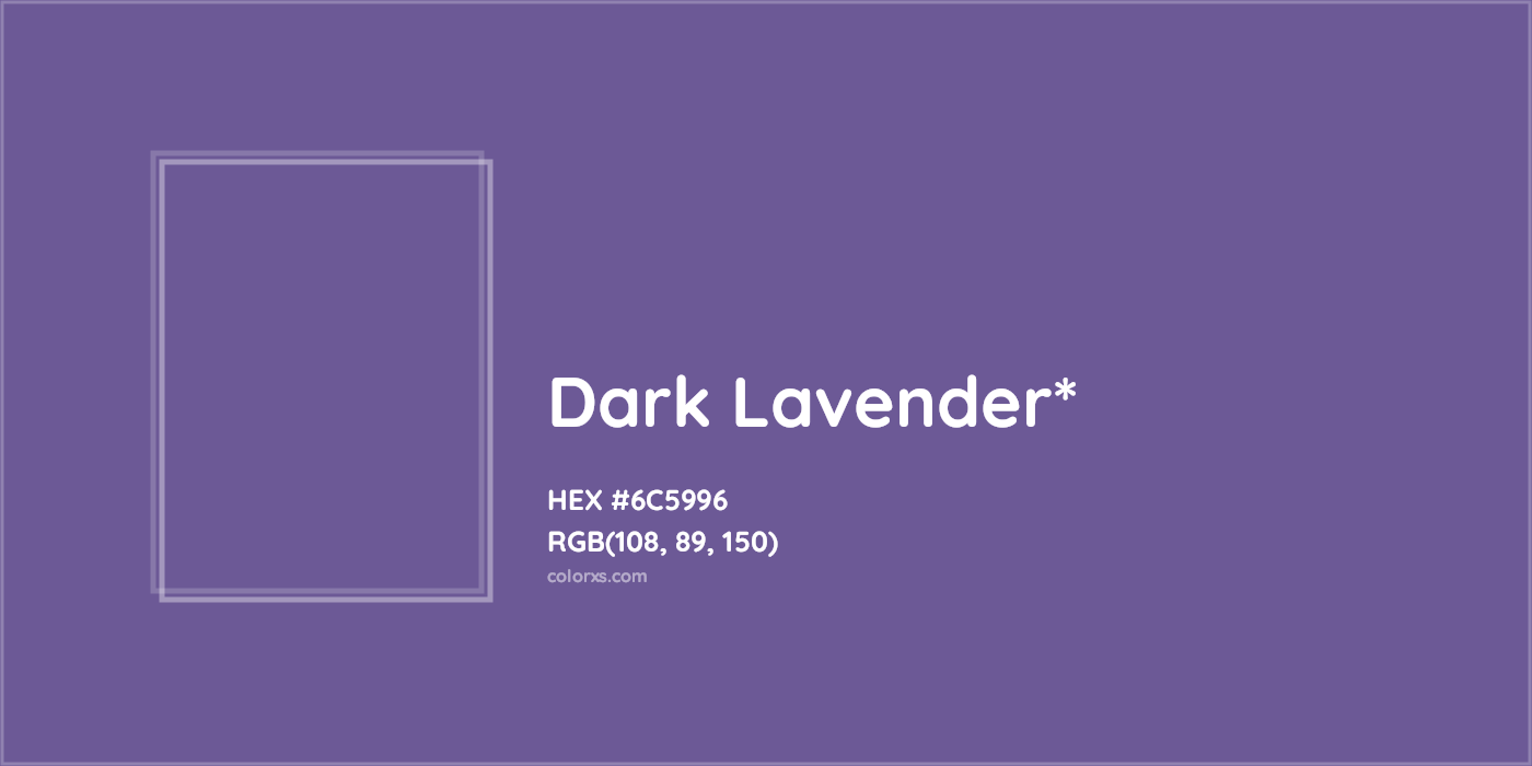 HEX #6C5996 Color Name, Color Code, Palettes, Similar Paints, Images