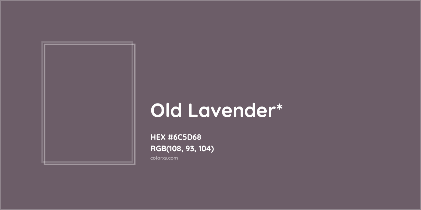 HEX #6C5D68 Color Name, Color Code, Palettes, Similar Paints, Images