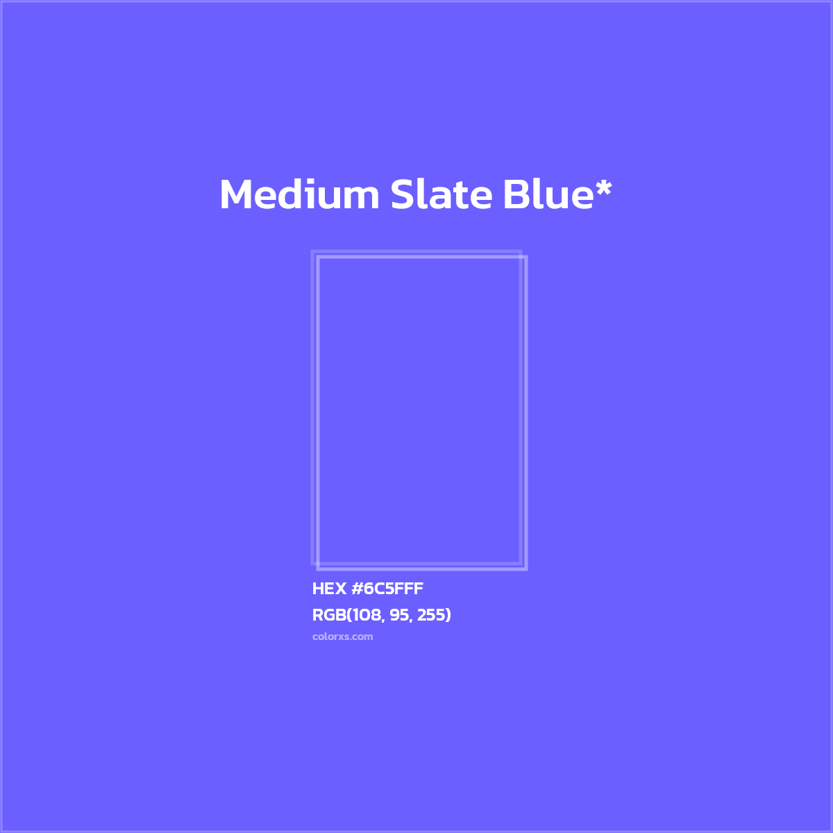 HEX #6C5FFF Color Name, Color Code, Palettes, Similar Paints, Images