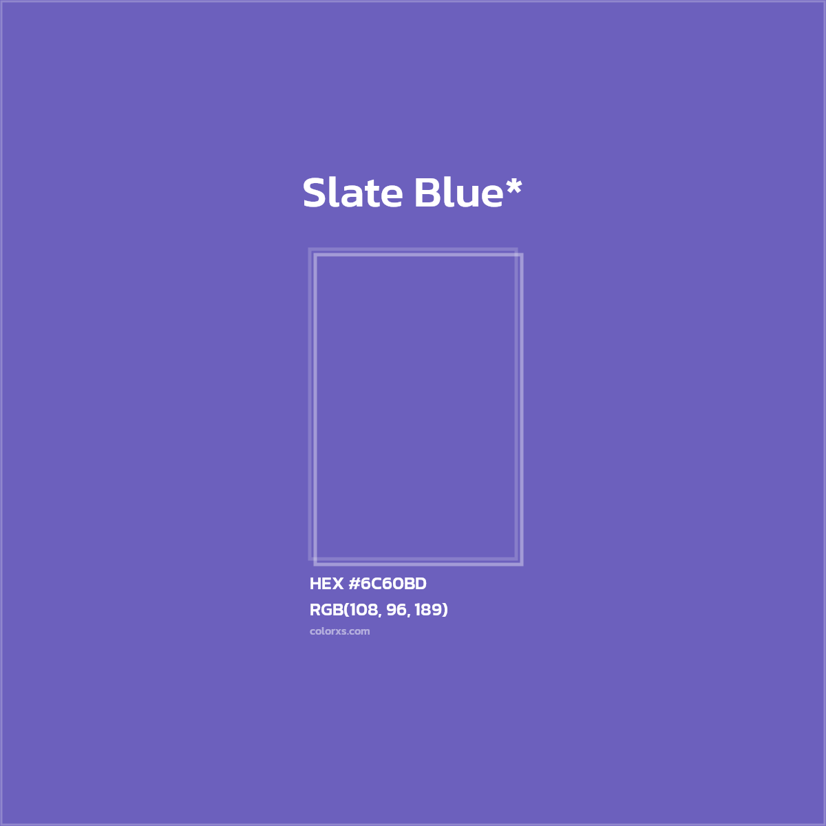 HEX #6C60BD Color Name, Color Code, Palettes, Similar Paints, Images