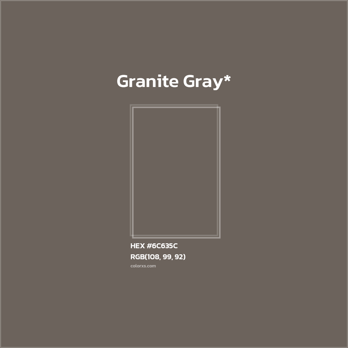 HEX #6C635C Color Name, Color Code, Palettes, Similar Paints, Images
