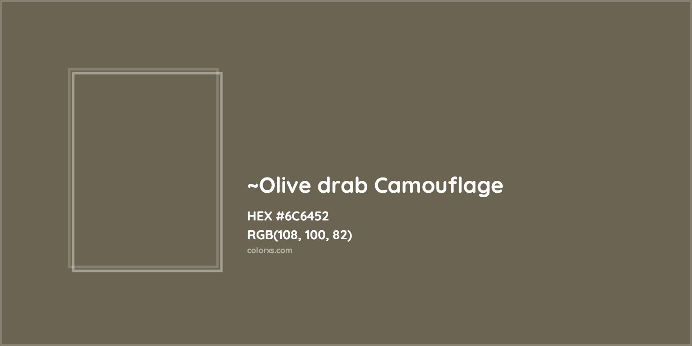 HEX #6C6452 Color Name, Color Code, Palettes, Similar Paints, Images