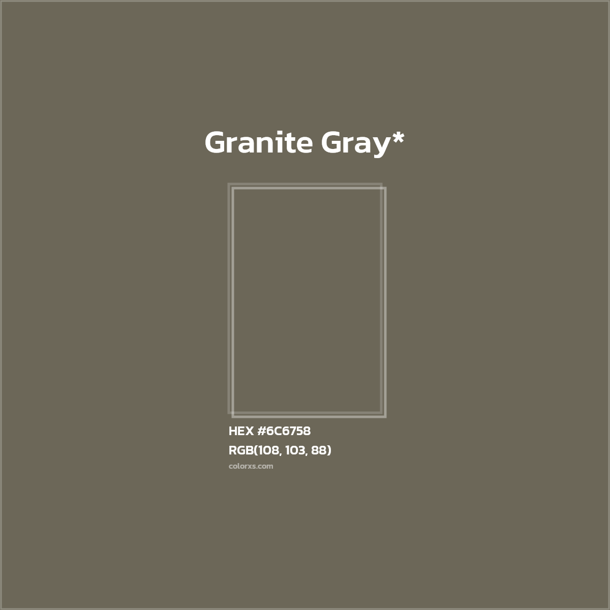 HEX #6C6758 Color Name, Color Code, Palettes, Similar Paints, Images