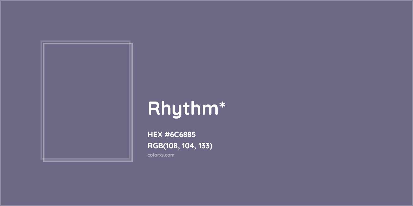 HEX #6C6885 Color Name, Color Code, Palettes, Similar Paints, Images