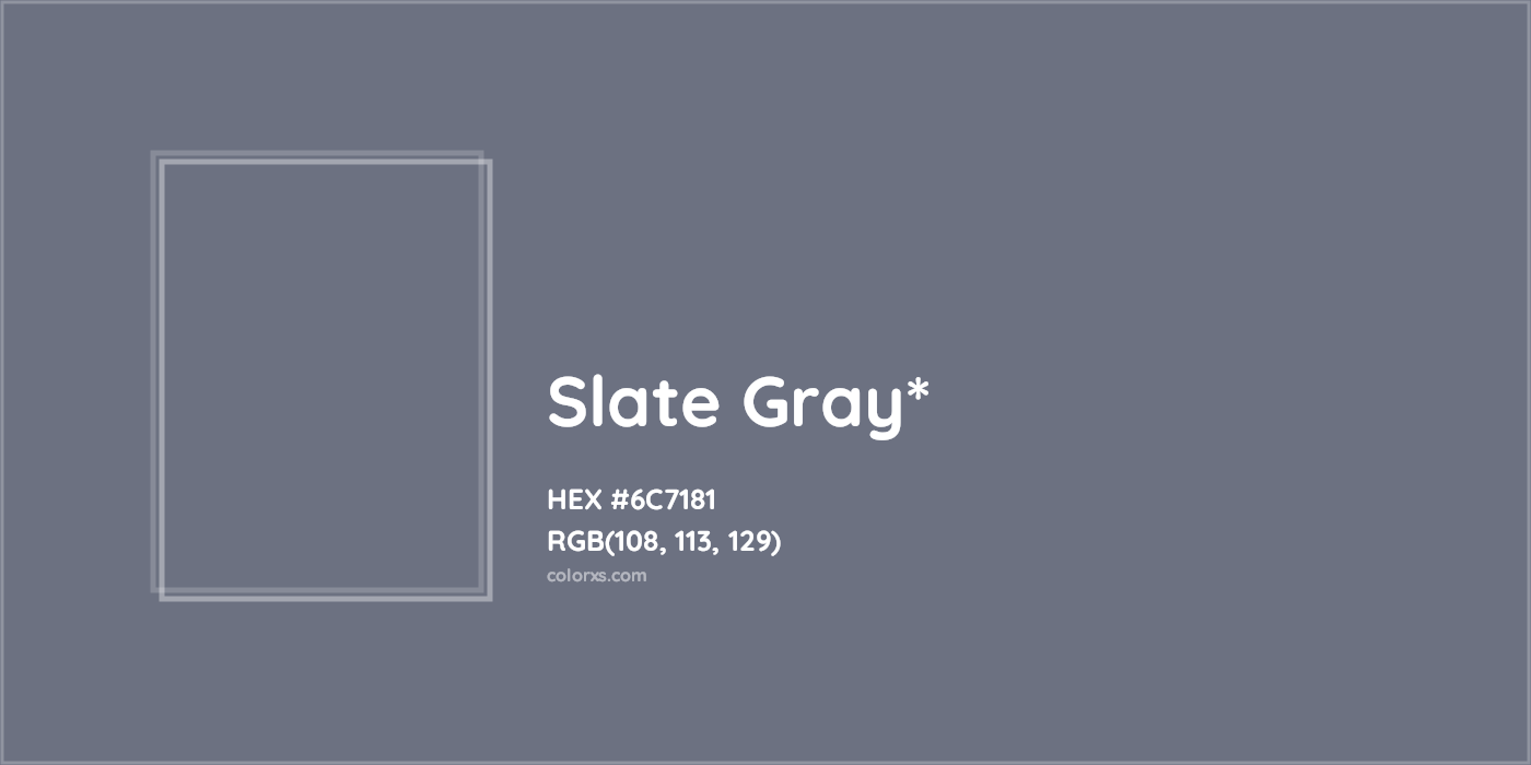 HEX #6C7181 Color Name, Color Code, Palettes, Similar Paints, Images