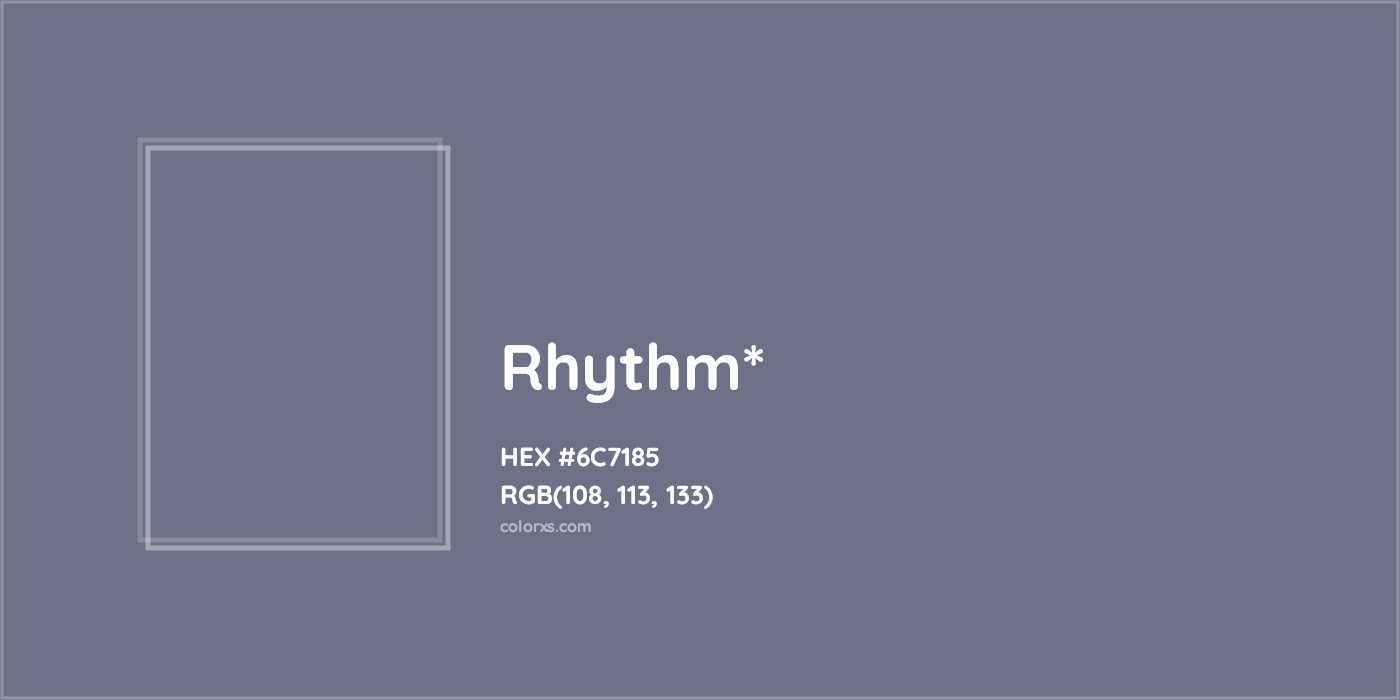 HEX #6C7185 Color Name, Color Code, Palettes, Similar Paints, Images