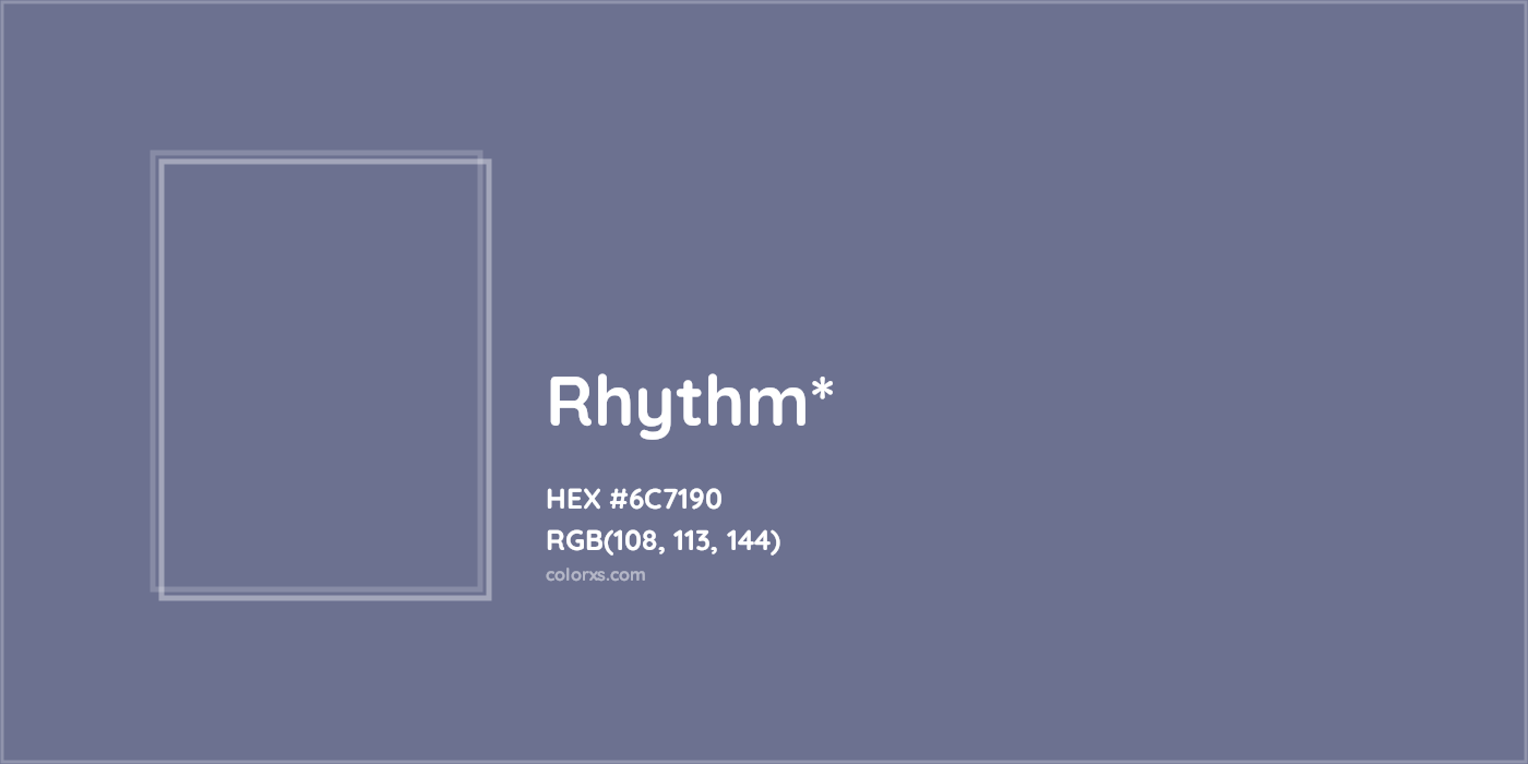 HEX #6C7190 Color Name, Color Code, Palettes, Similar Paints, Images