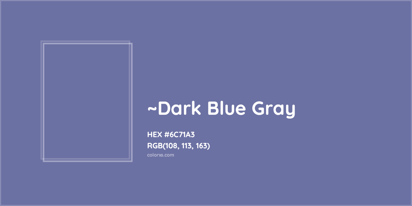 HEX #6C71A3 Color Name, Color Code, Palettes, Similar Paints, Images