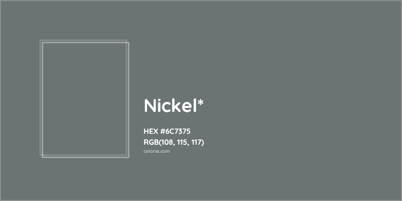 HEX #6C7375 Color Name, Color Code, Palettes, Similar Paints, Images