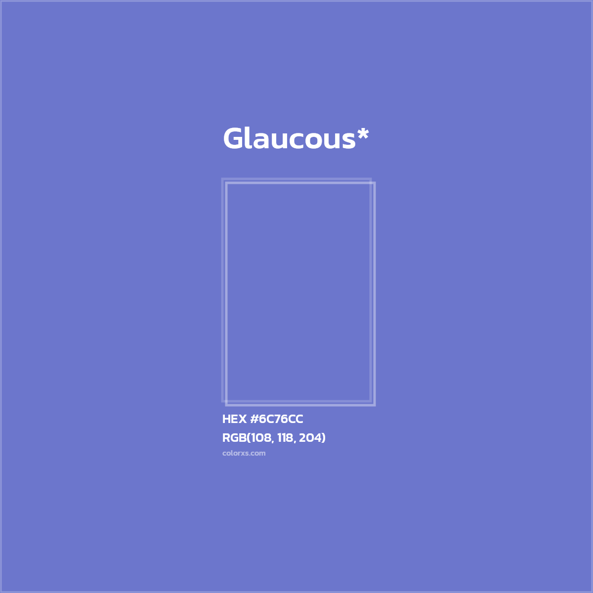 HEX #6C76CC Color Name, Color Code, Palettes, Similar Paints, Images