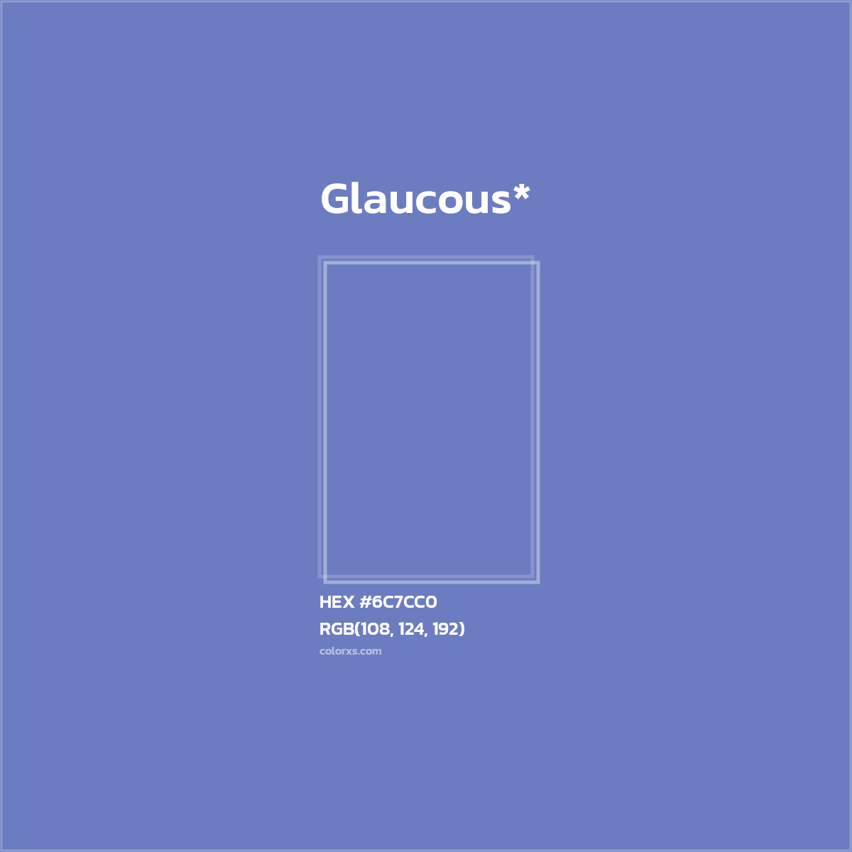 HEX #6C7CC0 Color Name, Color Code, Palettes, Similar Paints, Images
