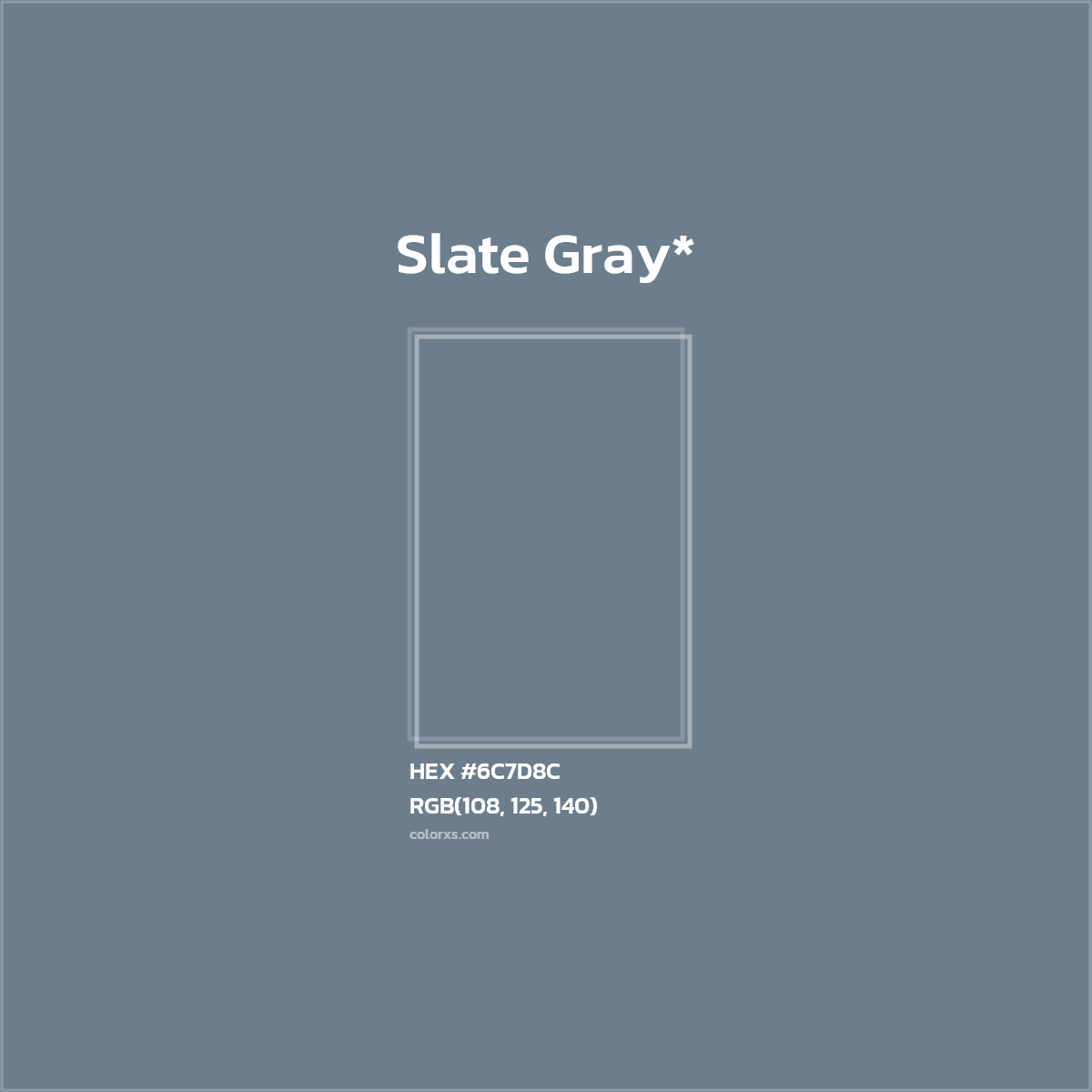 HEX #6C7D8C Color Name, Color Code, Palettes, Similar Paints, Images