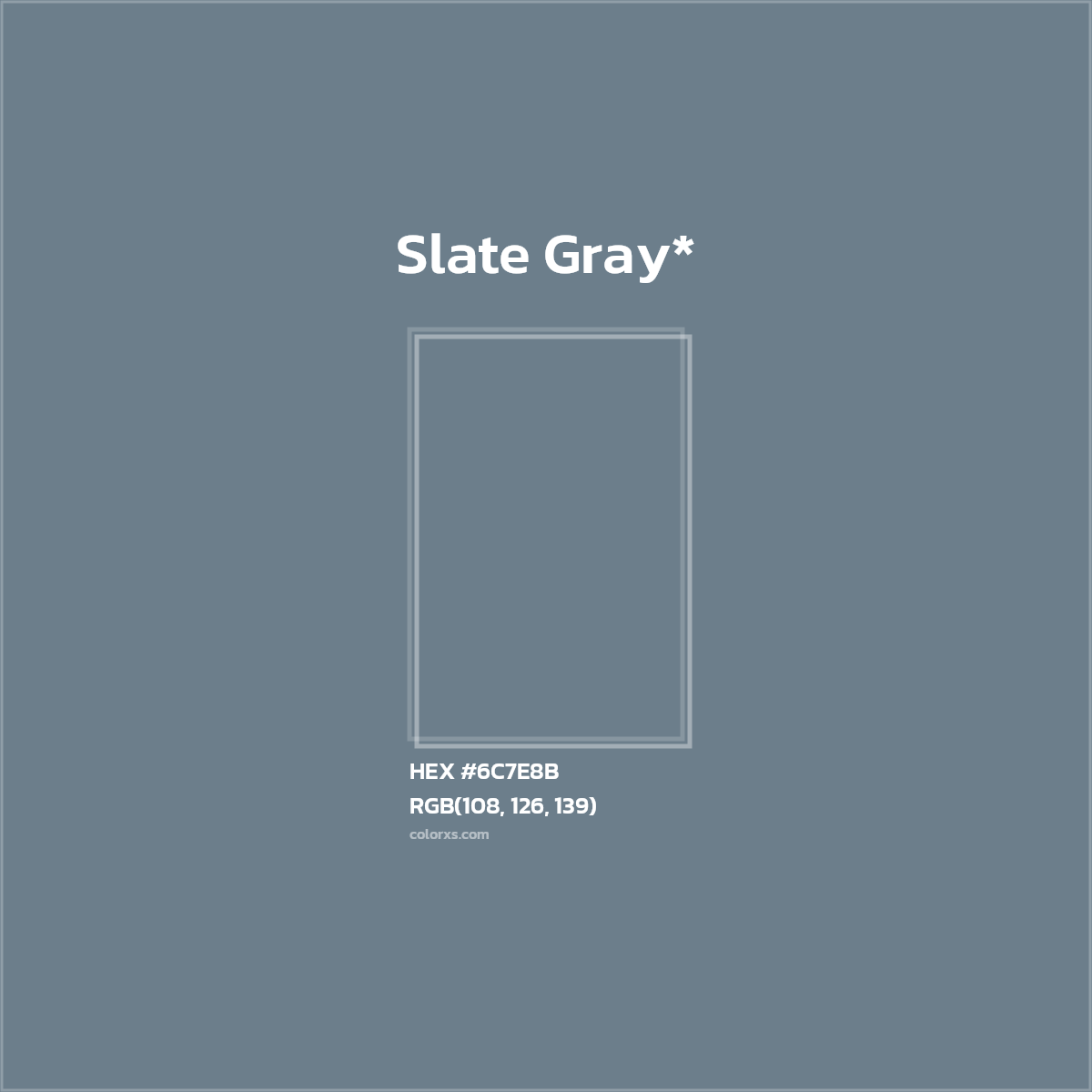 HEX #6C7E8B Color Name, Color Code, Palettes, Similar Paints, Images
