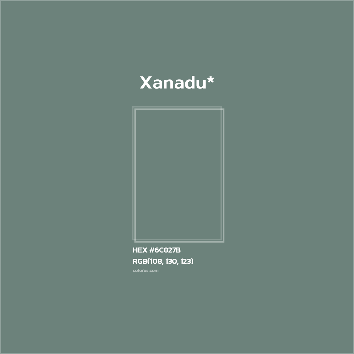 HEX #6C827B Color Name, Color Code, Palettes, Similar Paints, Images