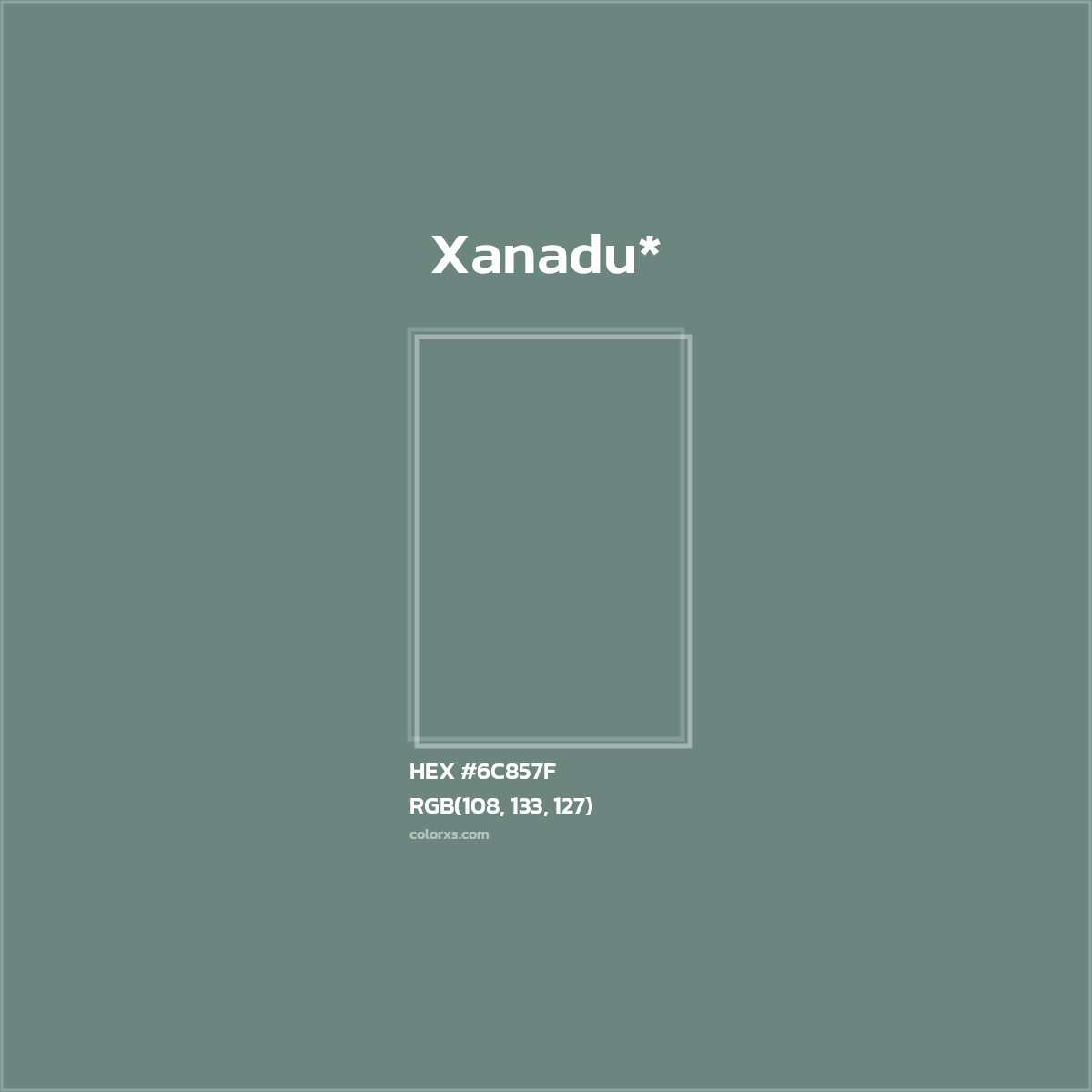 HEX #6C857F Color Name, Color Code, Palettes, Similar Paints, Images