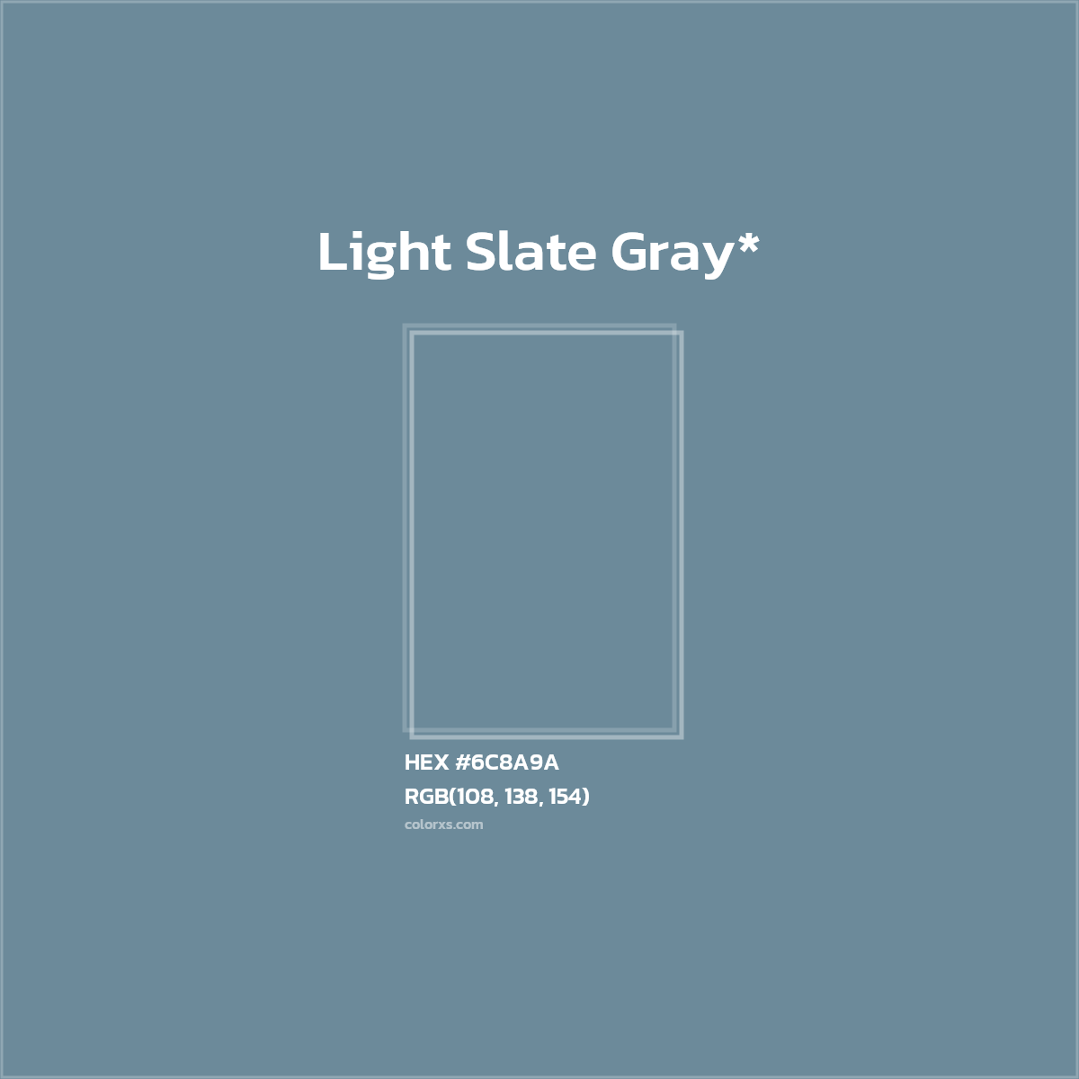 HEX #6C8A9A Color Name, Color Code, Palettes, Similar Paints, Images