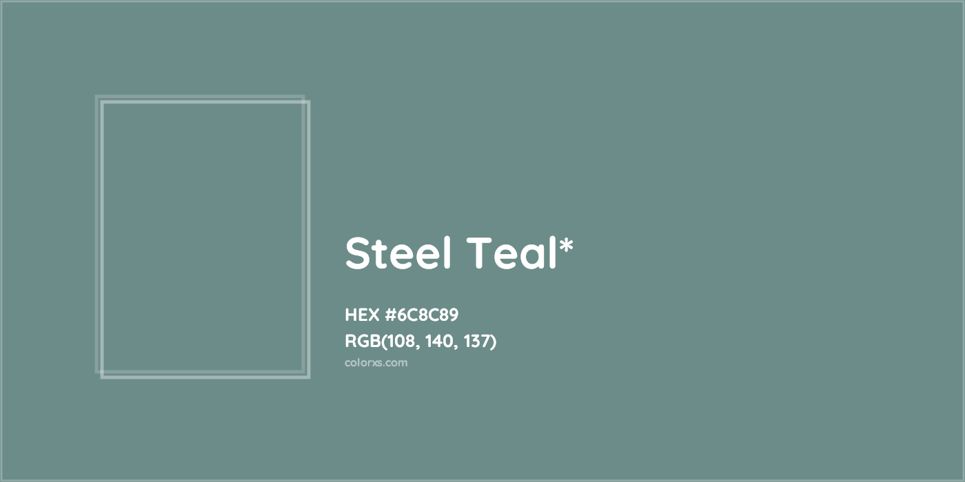 HEX #6C8C89 Color Name, Color Code, Palettes, Similar Paints, Images