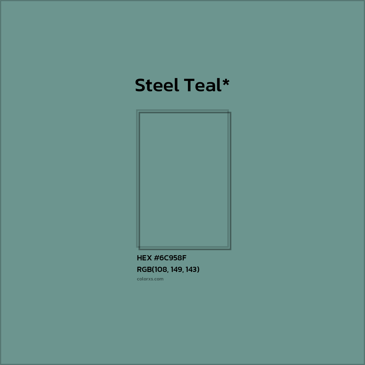 HEX #6C958F Color Name, Color Code, Palettes, Similar Paints, Images