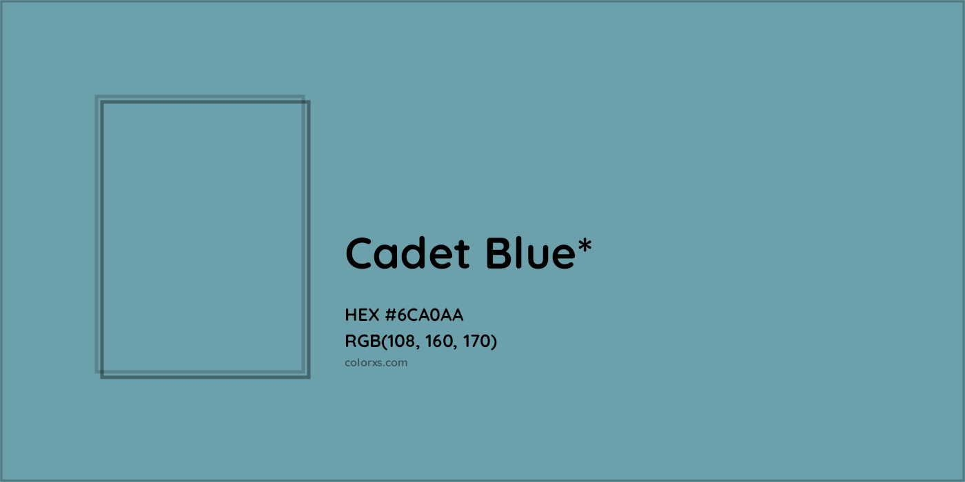 HEX #6CA0AA Color Name, Color Code, Palettes, Similar Paints, Images