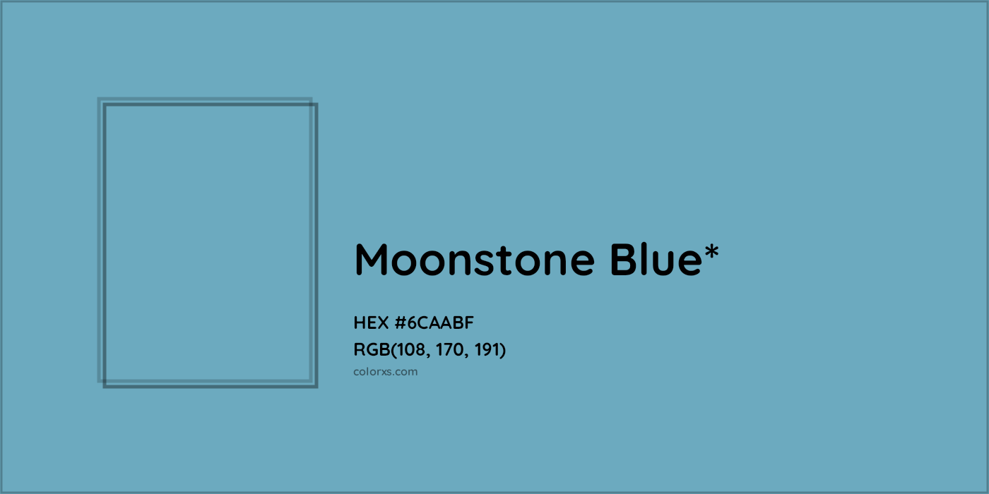 HEX #6CAABF Color Name, Color Code, Palettes, Similar Paints, Images