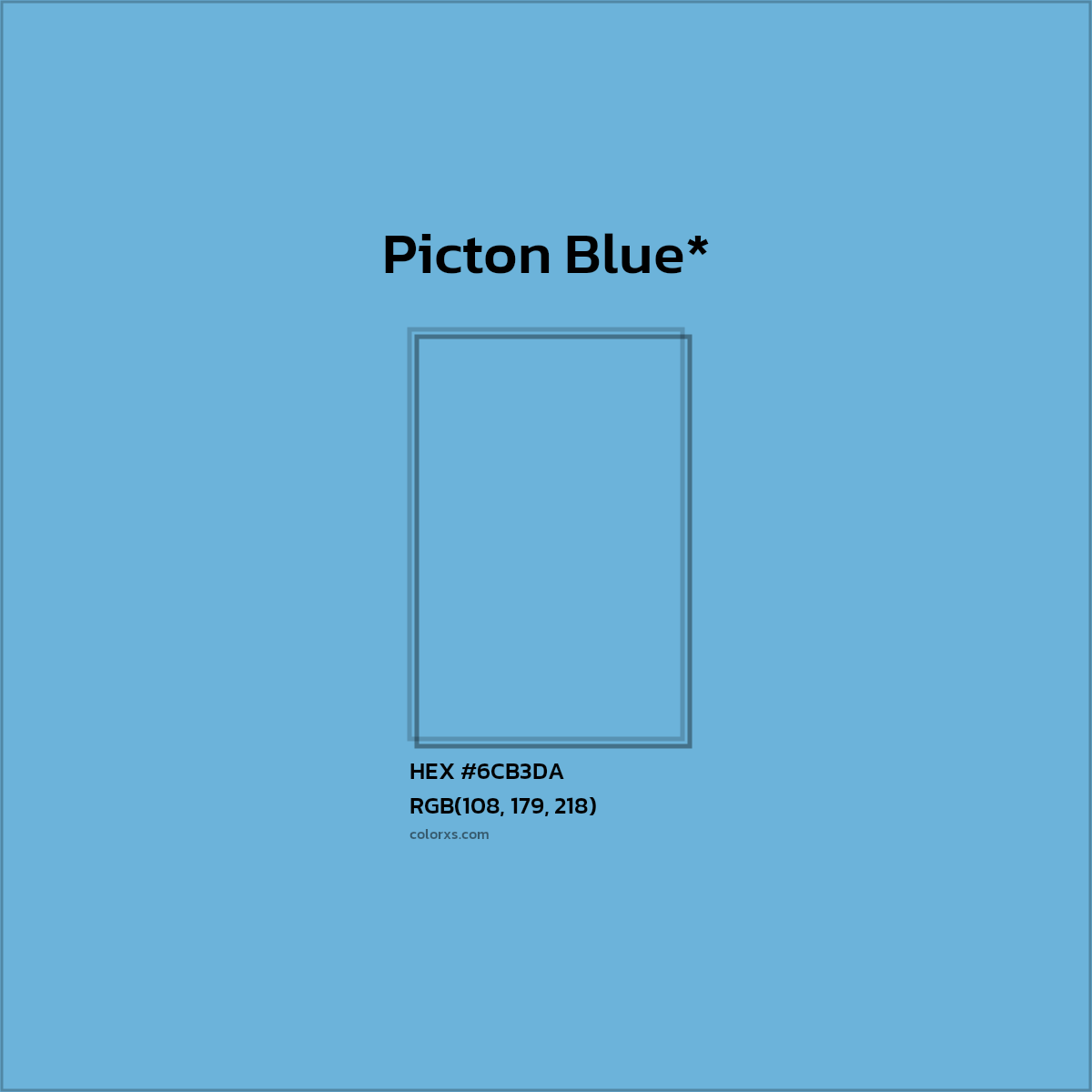 HEX #6CB3DA Color Name, Color Code, Palettes, Similar Paints, Images