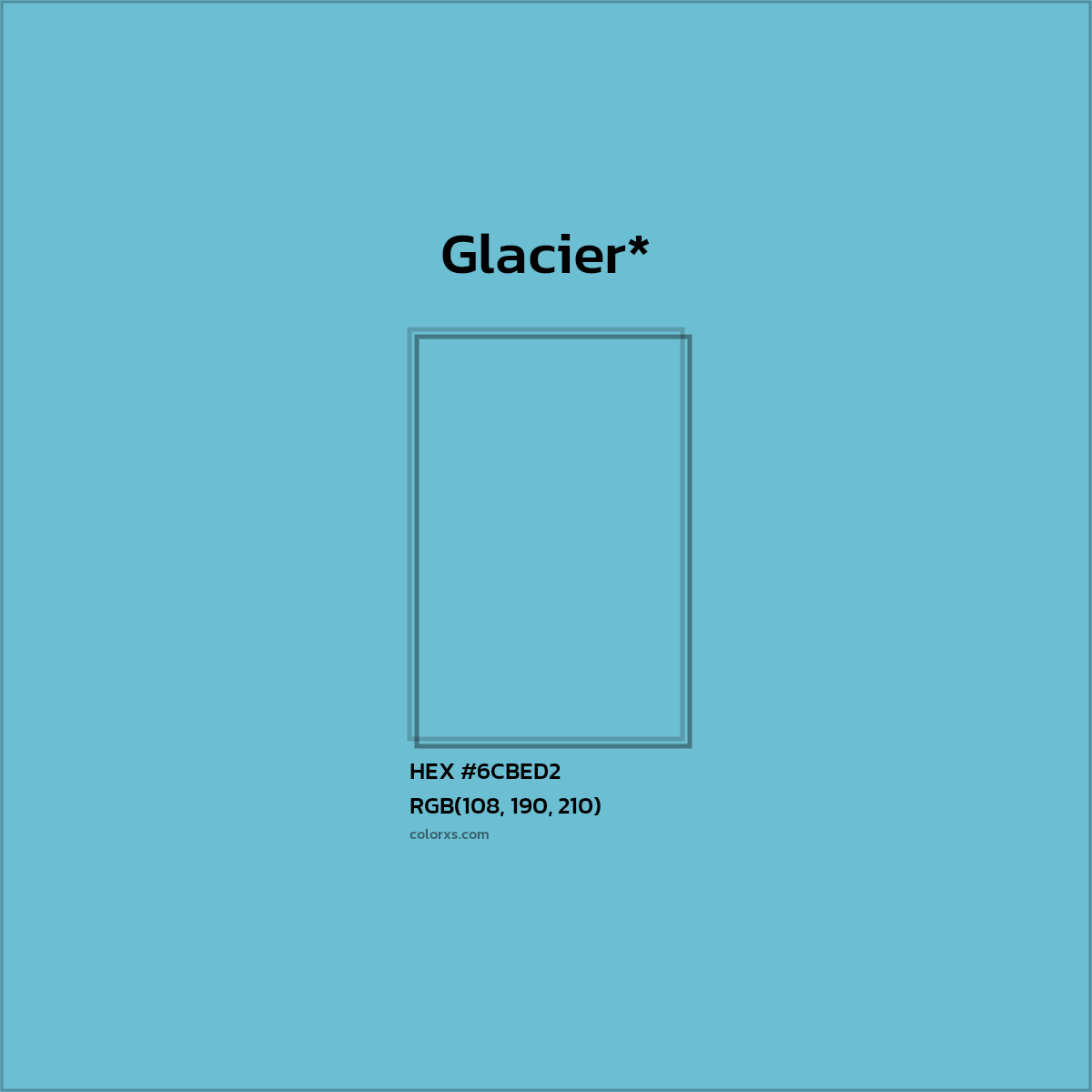 HEX #6CBED2 Color Name, Color Code, Palettes, Similar Paints, Images