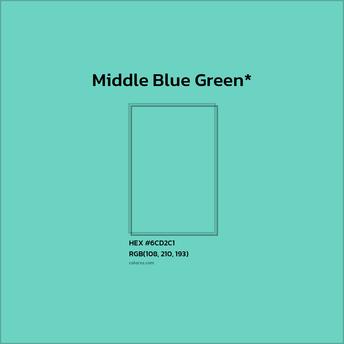 HEX #6CD2C1 Color Name, Color Code, Palettes, Similar Paints, Images