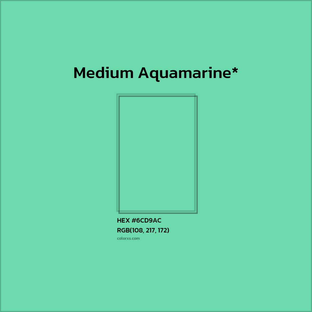 HEX #6CD9AC Color Name, Color Code, Palettes, Similar Paints, Images