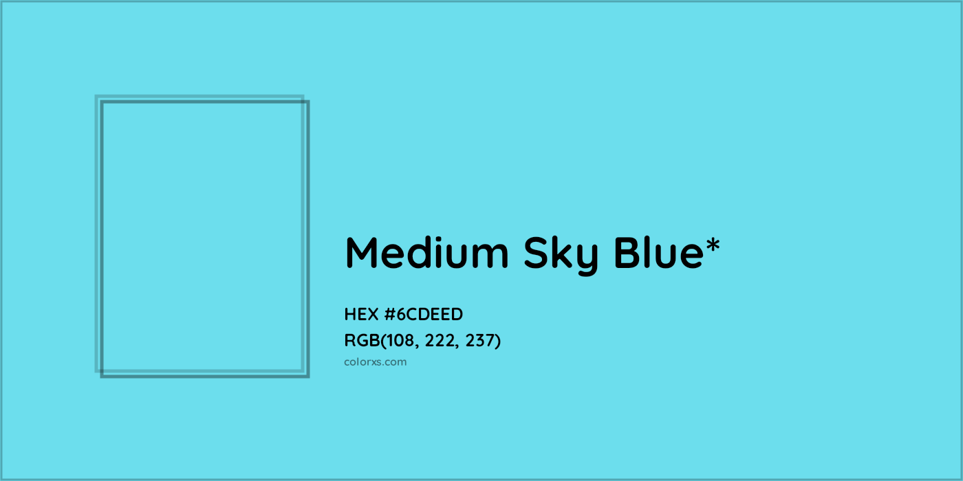 HEX #6CDEED Color Name, Color Code, Palettes, Similar Paints, Images