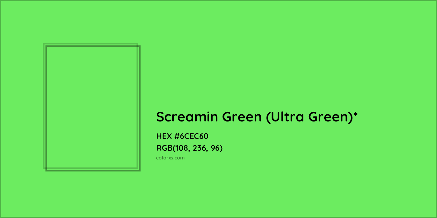HEX #6CEC60 Color Name, Color Code, Palettes, Similar Paints, Images