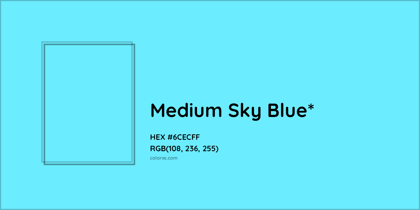 HEX #6CECFF Color Name, Color Code, Palettes, Similar Paints, Images
